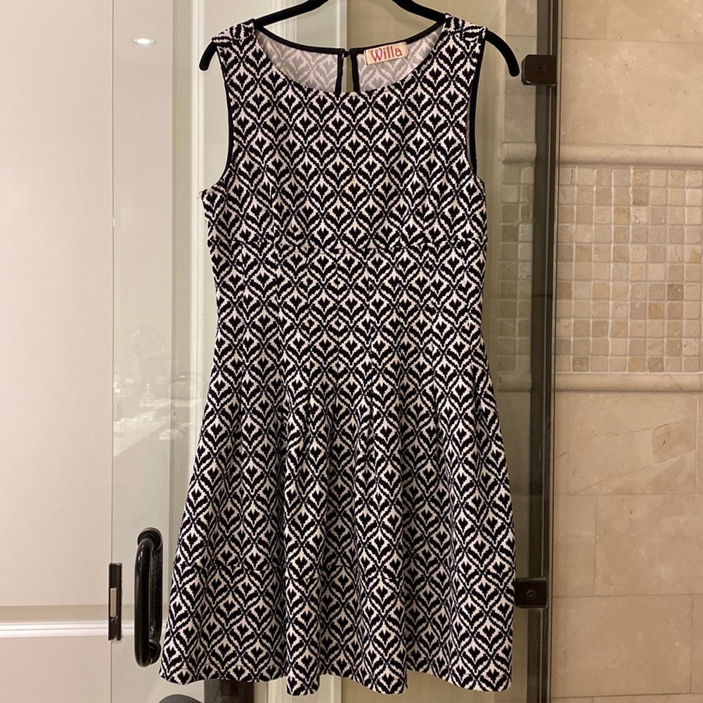 Willa Black and White Dress